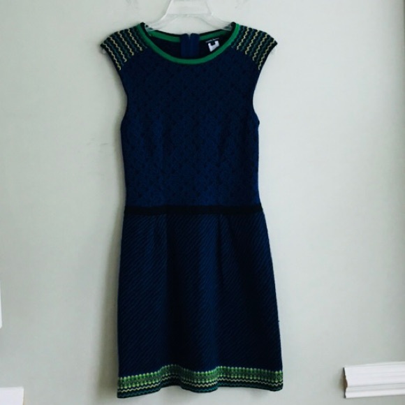 Nanette Lepore Blue&Green Dress Size Small - Picture 1 of 8